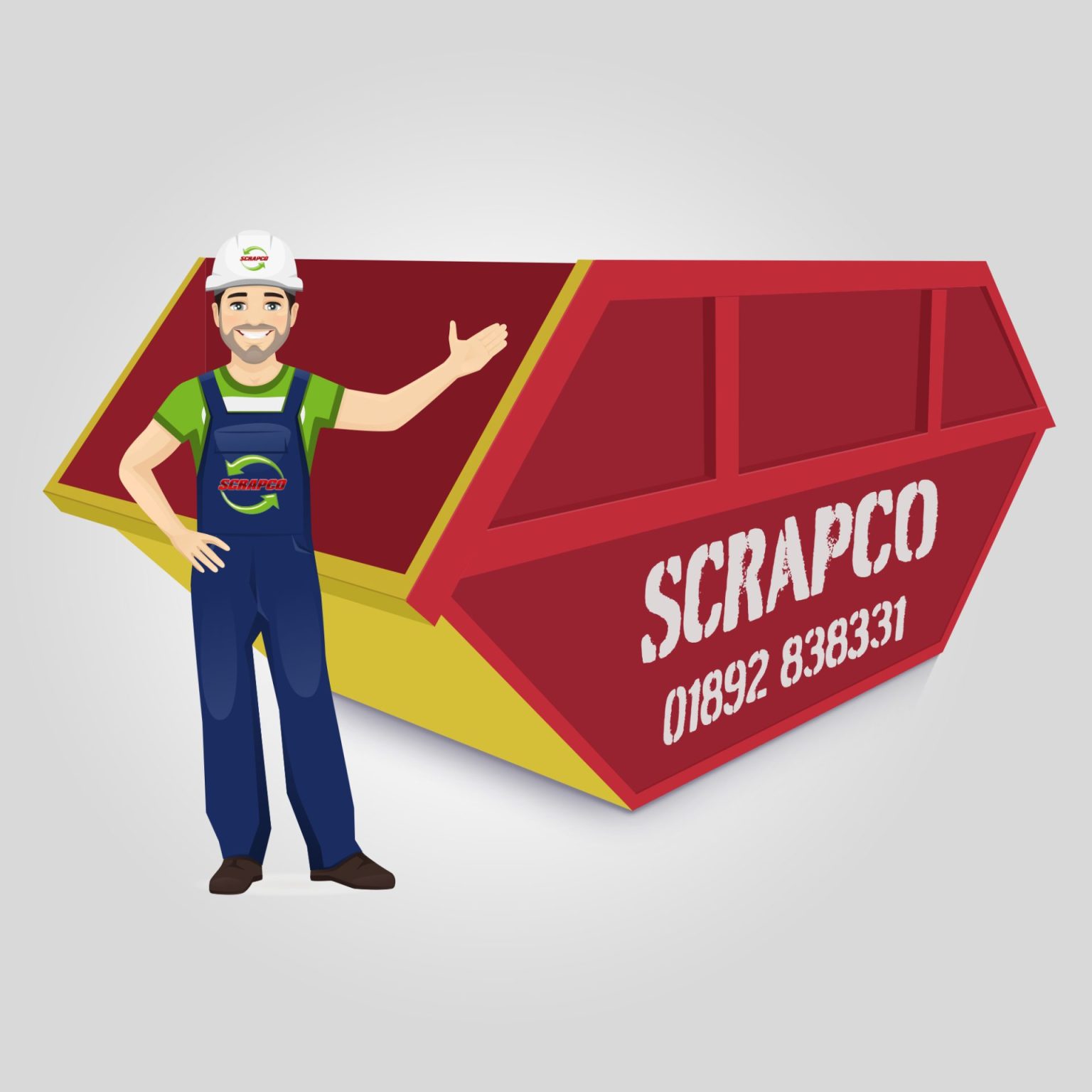 12 Cubic Yard General Mixed Waste Skip ScrapCo Skip Hire